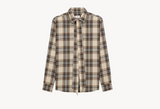 CASSANDRE lavallière shirt in cotton tartan