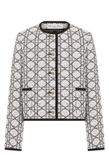 Macrocannage Cropped Jacket