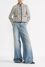 Macrocannage Cropped Jacket