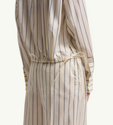 Striped Cotton & Silk Long Sleeve Shirt