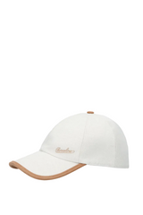 Golfer Baseball Cap With Leather Details