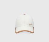 Golfer Baseball Cap With Leather Details