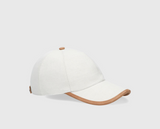 Golfer Baseball Cap With Leather Details