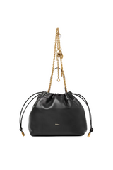 SMALL CHLOÉ ICONS SHOULDER BAG WITH CHAIN IN SOFT LEATHER