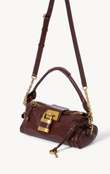 SMALL PADDINGTON BAG WITH STRAP IN GRAINED LEATHER