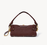 SMALL PADDINGTON BAG WITH STRAP IN GRAINED LEATHER
