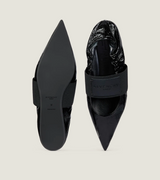 Crush ballerinas in naplack leather