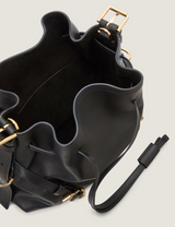 Small Voyou Bucket bag in shiny leather