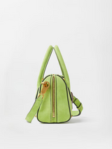 Roomy Small Suede Boston Bag