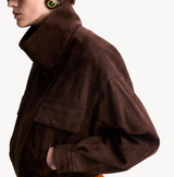 JACKET IN VINTAGE SPLIT LEATHER