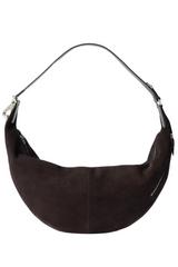 LARGE QUIVER CLIP BAG IN SUEDE LEATHER