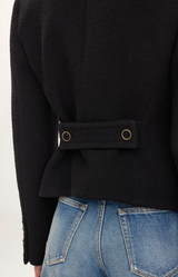 FITTED TAILORED JACKET IN WOOL BOUCLETTE