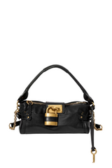 SMALL PADDINGTON BAG WITH STRAP IN GRAINED LEATHER