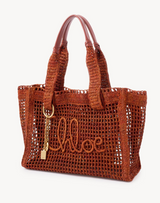 SUMMER BANANA EAST-WEST TOTE BAG IN RAFFIA