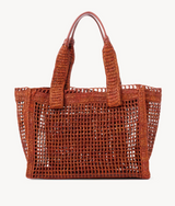 SUMMER BANANA EAST-WEST TOTE BAG IN RAFFIA