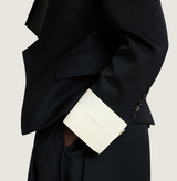 Reverse lapel jacket in wool