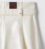 Mid-Length Belted Skirt