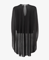 Black silk top