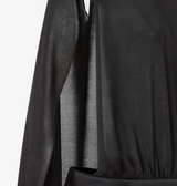Black silk top