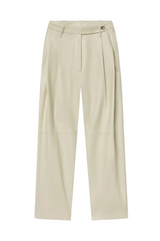 Pleated Pants in Leather