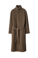 WRAP COAT IN DOUBLE WOOL