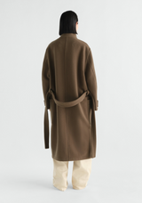 WRAP COAT IN DOUBLE WOOL
