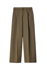 LARGE PLEATED PANTS IN WOOL MOHAIR TOILE