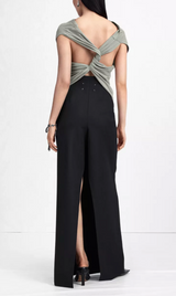 TWISTED BACK COTTON TOP