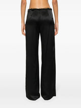 Alexander Wang crystal-embellished silk pajama shirt - LISKAFASHION