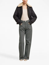AMI Paris straight-leg cotton trousers - LISKAFASHION