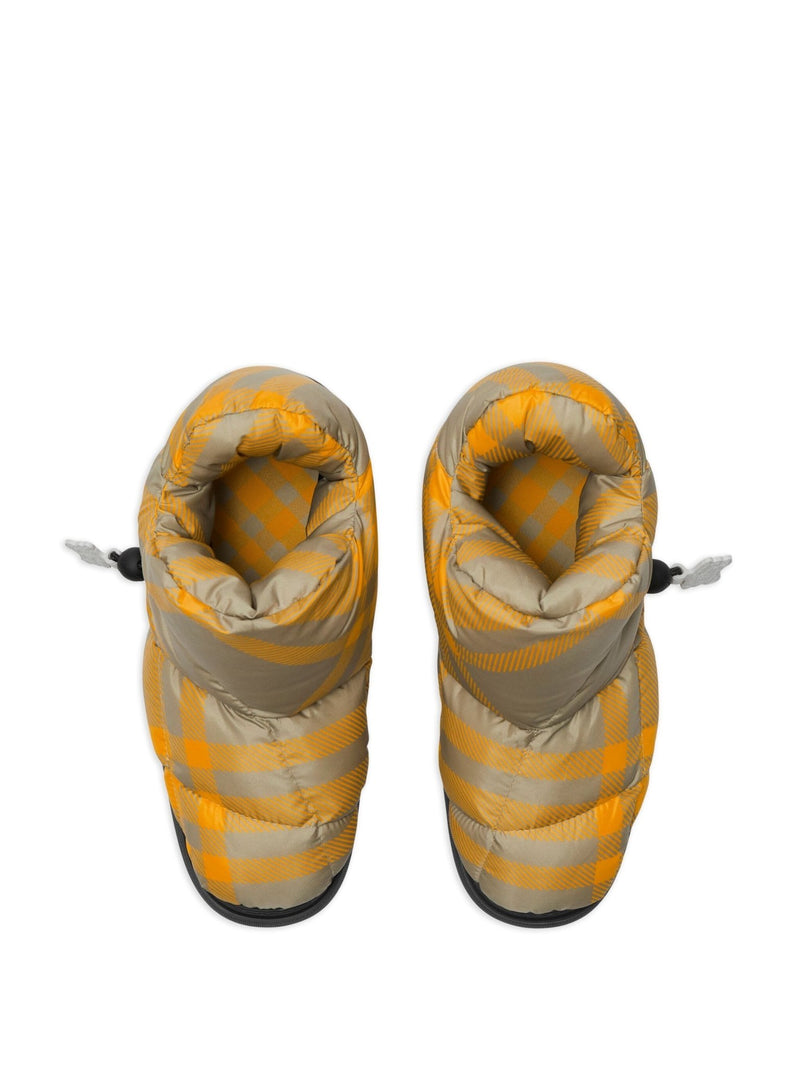 Burberry Check Pillow padded snow boots - LISKAFASHION