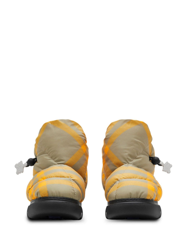 Burberry Check Pillow padded snow boots - LISKAFASHION