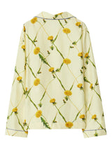 Burberry dandelion-print silk pyjama shirt - LISKAFASHION