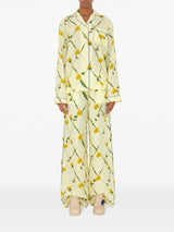 Burberry dandelion-print silk pyjama shirt - LISKAFASHION