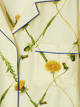 Burberry dandelion-print silk pyjama shirt - LISKAFASHION