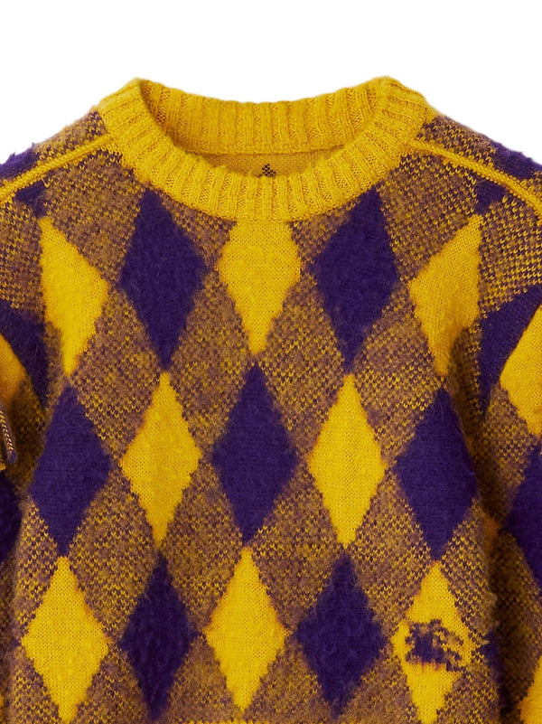 Burberry Equestrian Knight-motif wool jumper - LISKAFASHION
