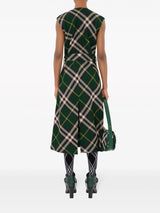 Burberry Vintage-check cotton shirt dress - LISKAFASHION