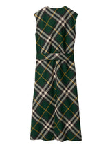 Burberry Vintage-check cotton shirt dress - LISKAFASHION