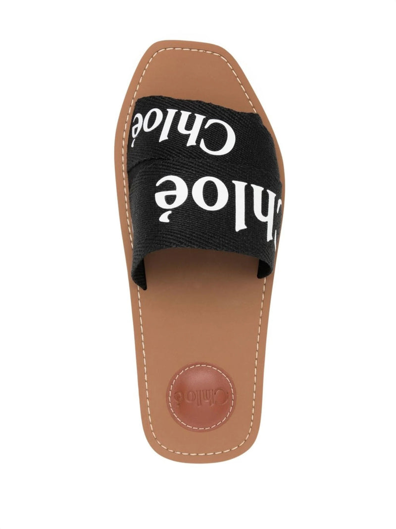 Chloé logo-strap sandals - LISKAFASHION
