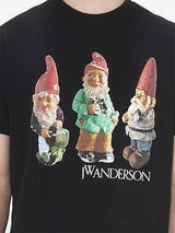 JW Anderson Gnome Trio-print cotton T-shirt - LISKAFASHION