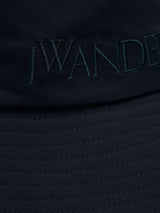 JW Anderson logo-embroidered cotton bucket hat - LISKAFASHION