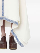 JW Anderson V-neck asymmetric maxi dress - LISKAFASHION