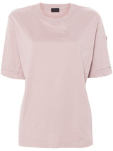 logo - patch cotton T - shirt - LISKAFASHION