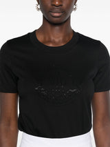 logo - print cotton T - shirt - LISKAFASHION