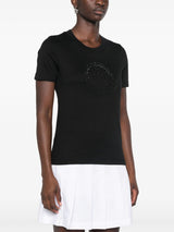 logo - print cotton T - shirt - LISKAFASHION