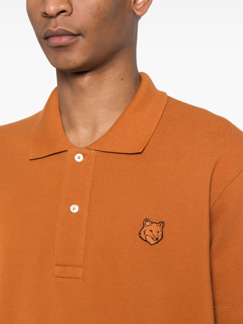 Maison Kitsuné Bold Fox Head cotton polo shirt - LISKAFASHION