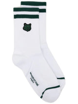 Maison Kitsuné Fox head ribbed-knit socks - LISKAFASHION