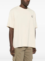 Maison Kitsuné fox-patch cotton T-shirt - LISKAFASHION