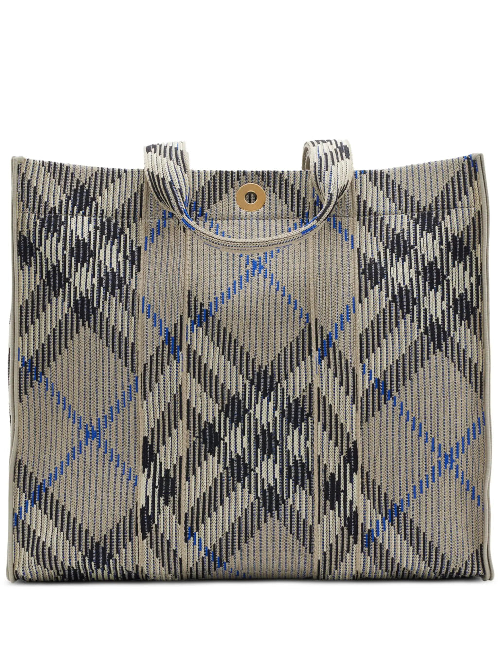 medium check knitted tote bag – LISKAFASHION