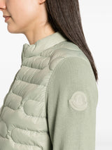 New Season Moncler logo-patch quilted-panel jacket - LISKAFASHION